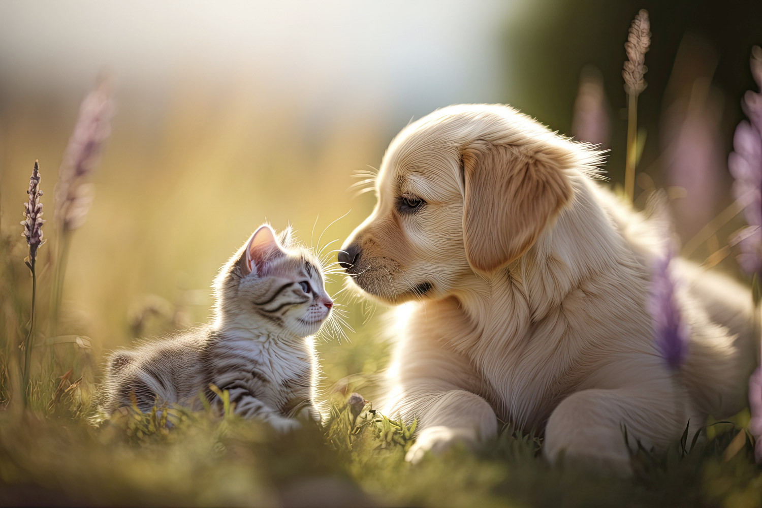 子猫と子犬